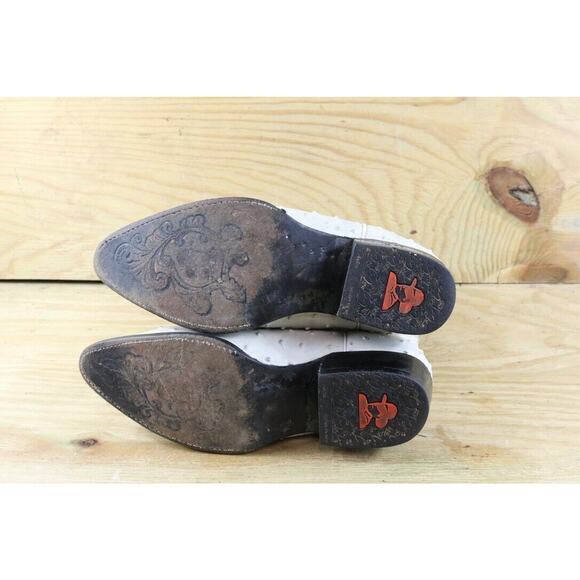 Joe Boots by Arles Mens 8 Multicolor Leather Ostrich Print Western JB901 Cowboy - Picture 5 of 11